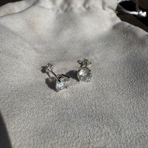 Elegant Silver Stud Earrings